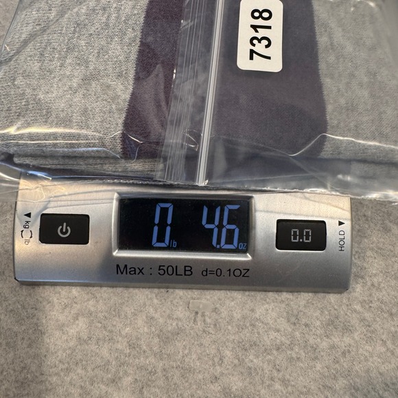 Vintage Y2K AEO Striped Cardigan Sweater Women's M Purple Gray Elbow Patch‎ - Picture 14 of 15